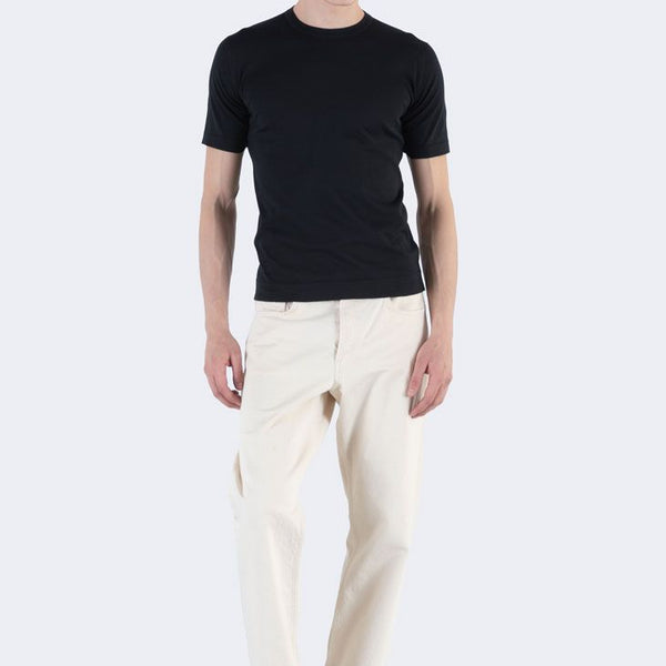 Black Lorca Sea Island Cotton T-Shirt