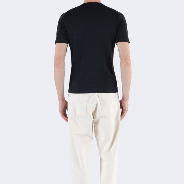 Black Lorca Sea Island Cotton T-Shirt