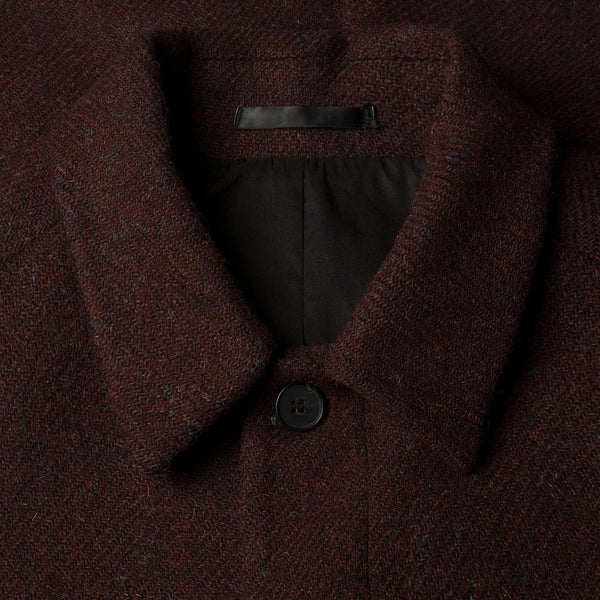 Truffle Harris Tweed Long Car Coat