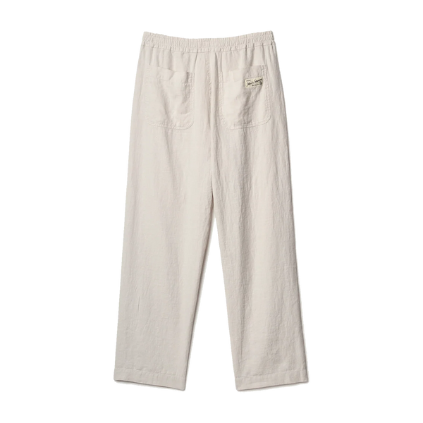Light Stone PANTS05LI Worker's Linen Drawstring Trousers