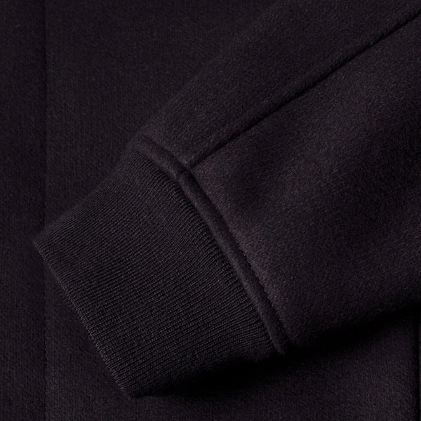 Navy Wool Jersey Rib Bomber