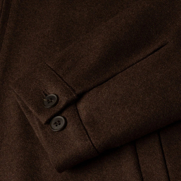 Truffle Boiled Wool Zip Jacket