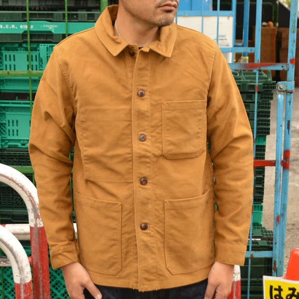 F2373 Navy French Moleskin Jacket