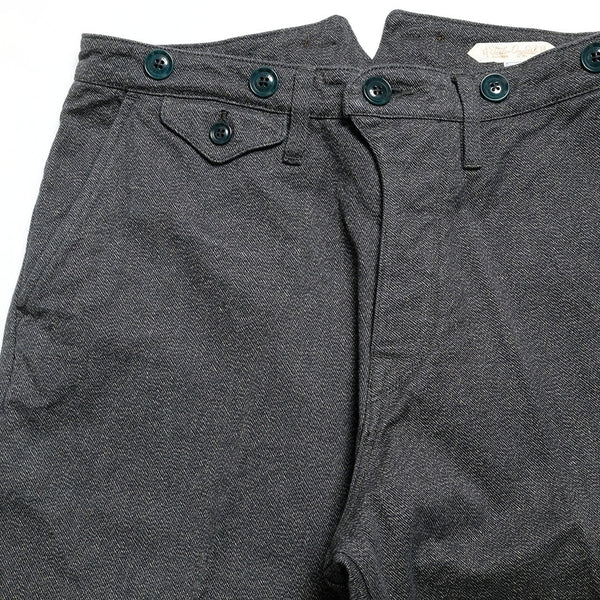 Black OR-1117 Classic Cotton Wide Low Trouser