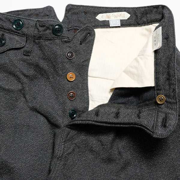 Black OR-1117 Classic Cotton Wide Low Trouser