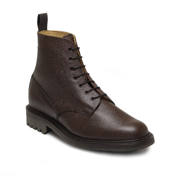 FW25 Brown Kelso Grain Leather Derby Boot