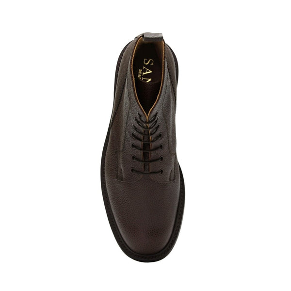FW25 Brown Kelso Grain Leather Derby Boot