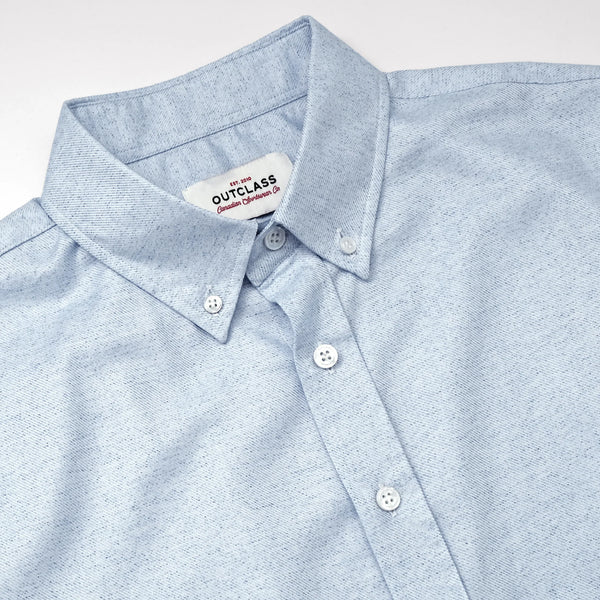 Sky Heather Cotton Shirt