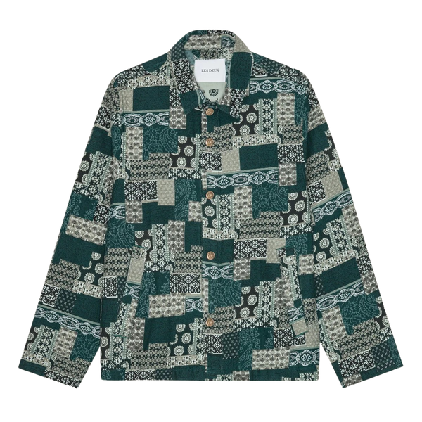Sea Moss Green Ian Jacquard Coach Jacket