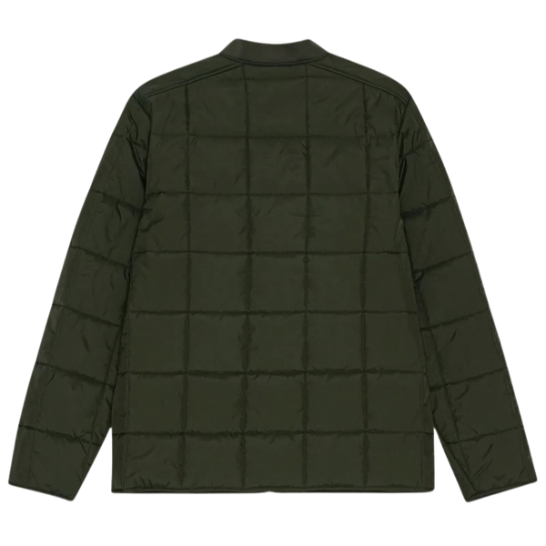 Rosin Green Quilted Nylon Technical Bomber Jacket