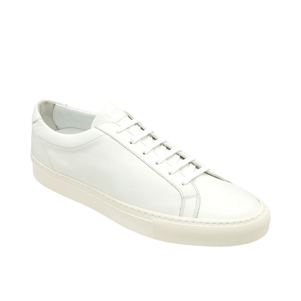 White Sprint Calf Leather Sneakers