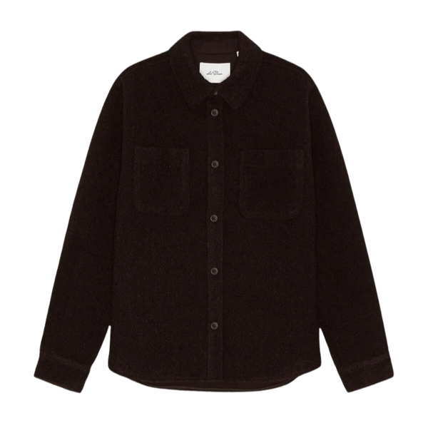 Delicioso Brown Bouclé Wool Blend Overshirt Jacket