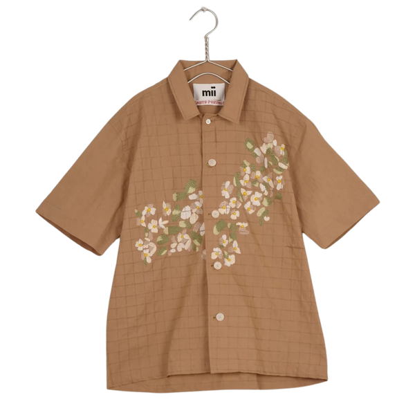 Chaux Subha Les Cyclades Hand Embroidered Cotton S/S Shirt