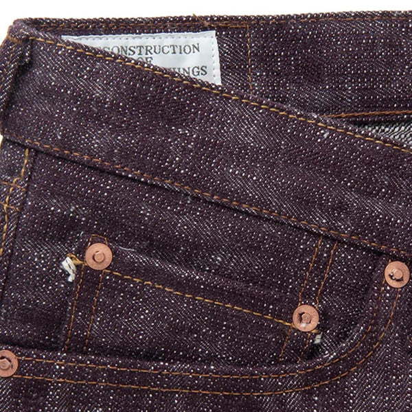 Futai Persimmon Dyed SD-1904S Denim One Wash Selvedge Jeans