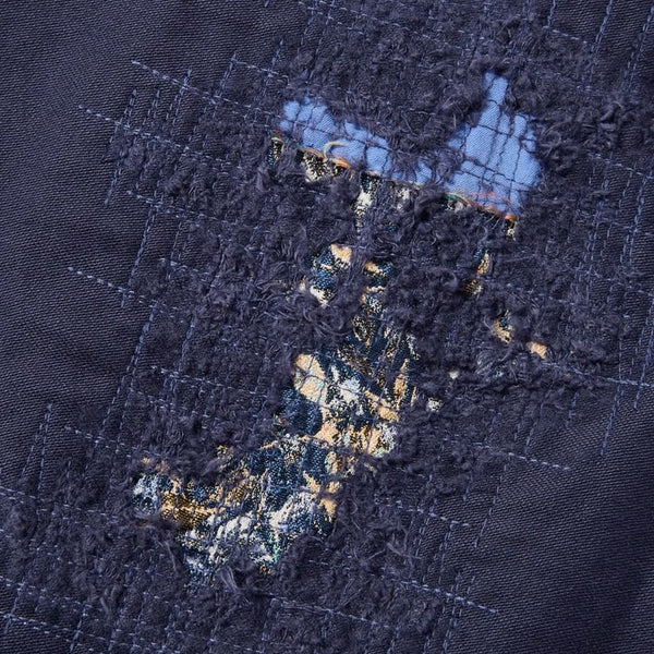 Navy Wabi Sabi Remake Ludens Cotton Baker Trouser