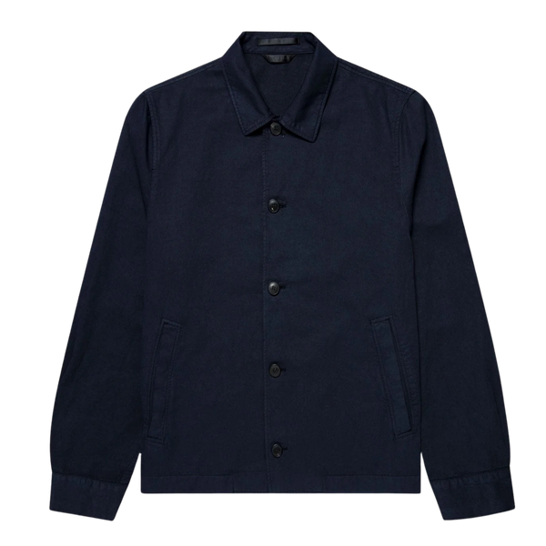 Navy Cotton Linen Jacket