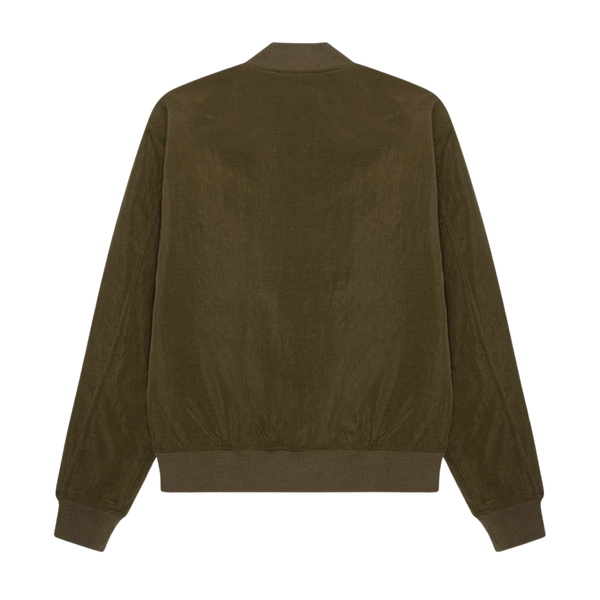 Military Olive Padded Technical Bomber Jacket