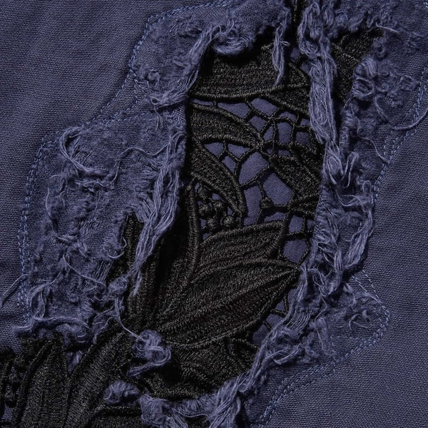 Navy Wabi Sabi Remake Ludens Cotton Baker Trouser