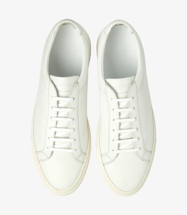 White Sprint Calf Leather Sneakers