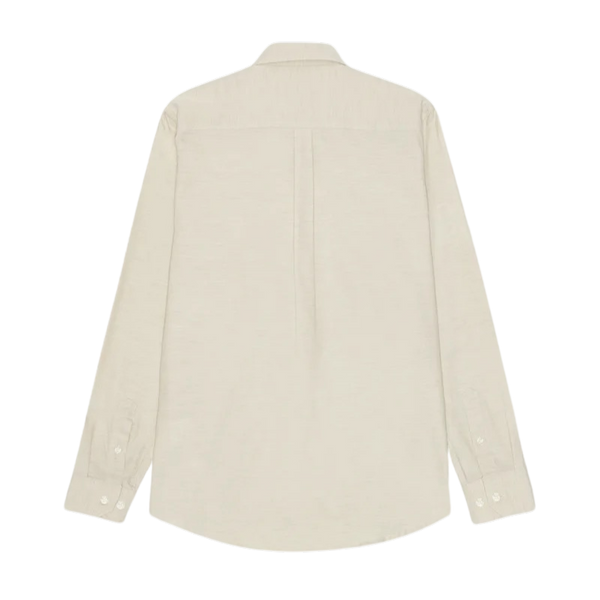 Oyster Gray White Soft Flannel Cotton Shirt
