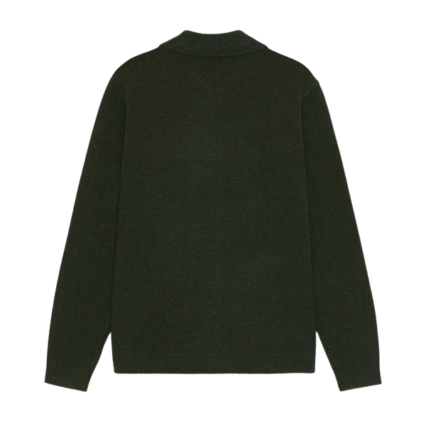 Rosin Green Milano Knit Wool Overshirt