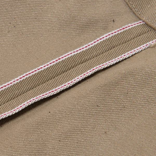 Beige OR-1133 Cotton Wide Selvedge Trouser