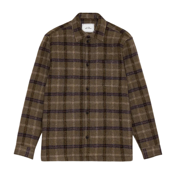 Caribou Faded Check Wool Overshirt