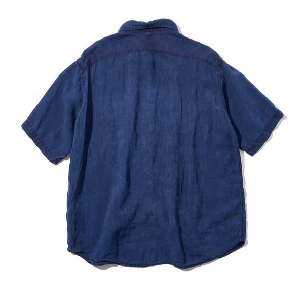 Dark Indigo French Linen Gran Pa S/S Shirt