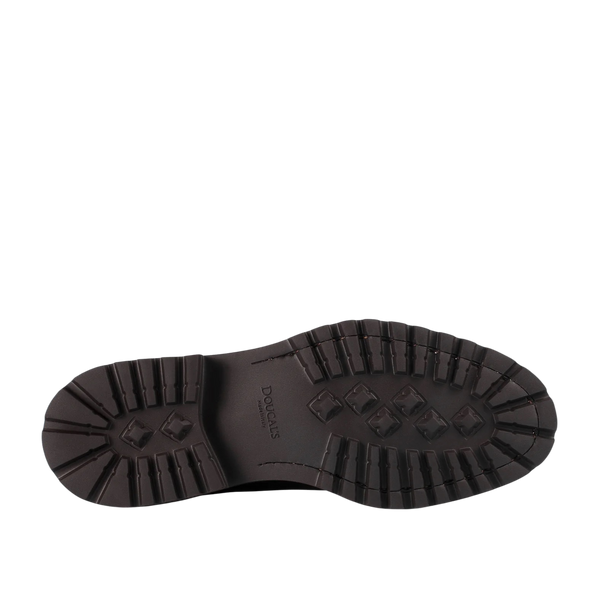 Moro Scuro Two-hole Calfskin Leather Split Toe Shoes