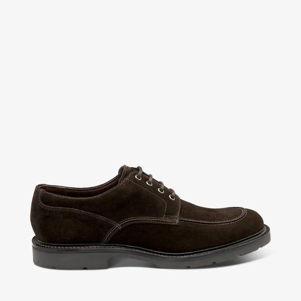 Dark Brown Mowbury Suede Apron Derby Shoes