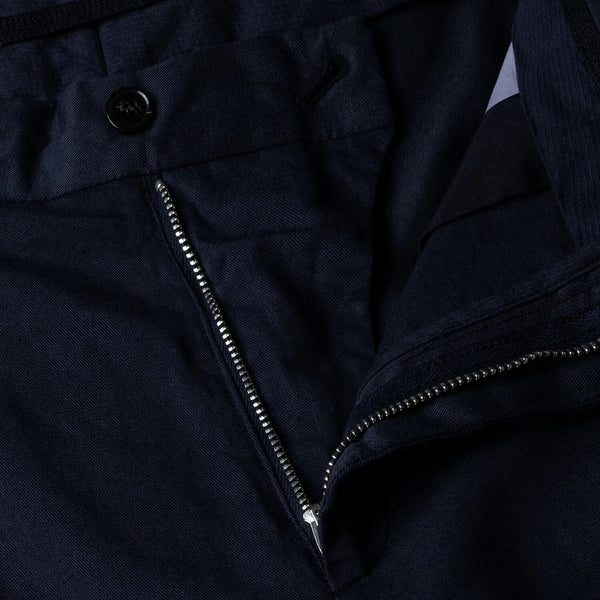 Navy Cotton Linen Trouser