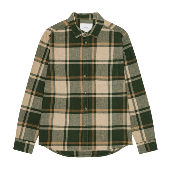 Rosin Green Check Flannel Cotton Shirt