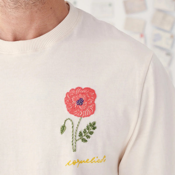 Chaux Samuel Hand Embroidered Cotton T-shirt