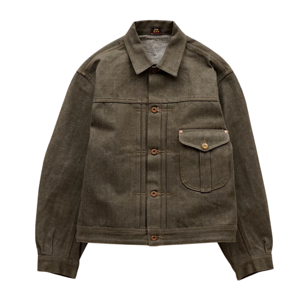 Green LEE × NIGEL CABOURN ʼOXʼED SILVERʼ Ranch Worker Denim Jacket
