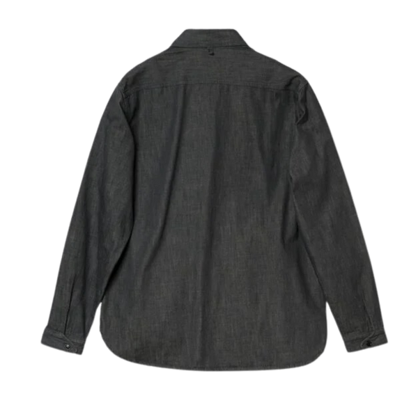 Grey Denim OR-5107 Shawl Collar Cotton Shirt