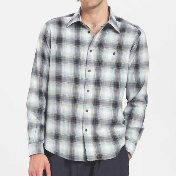 Navy Faziol Baiocco Plaid Check Shirt