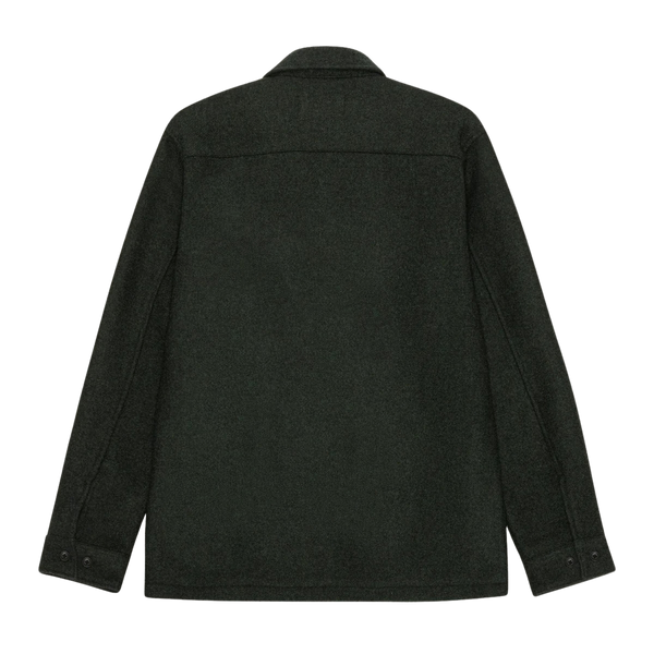 Rosin Green Wool Blend Overshirt