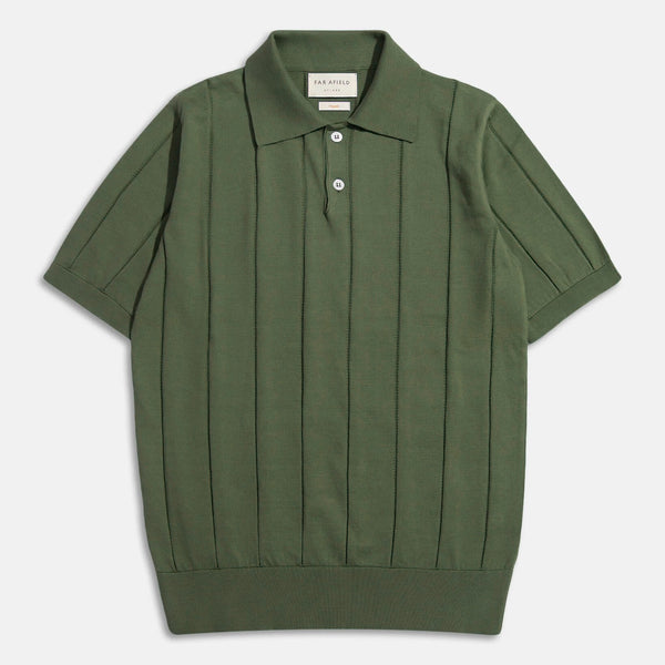 Olive Green Jacobs Cotton Knitted Polo