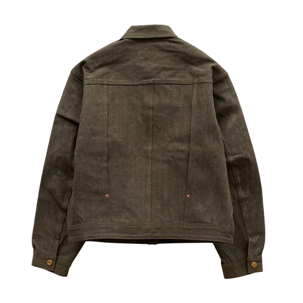Green LEE × NIGEL CABOURN ʼOXʼED SILVERʼ Ranch Worker Denim Jacket