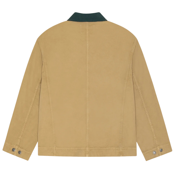 Incense Beige Cotton Twill Zipper Jacket