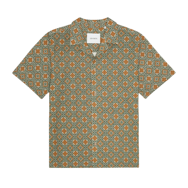Sea Moss Green Lukas Arabesque AOP S/S Shirt