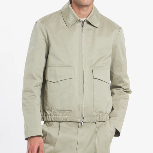 Salvia Magan Cotton Blouson Zip Coat