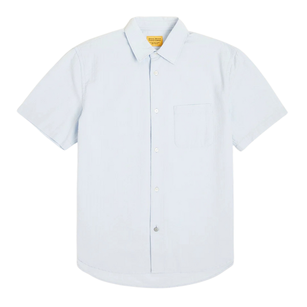N°114 Lax Light Blue Seersucker Cotton S/S Shirt