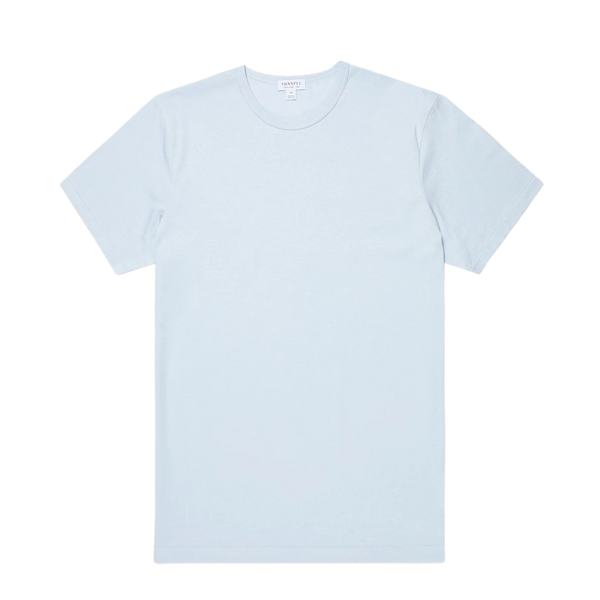 Pastel Blue Classic Crew Neck T-shirt