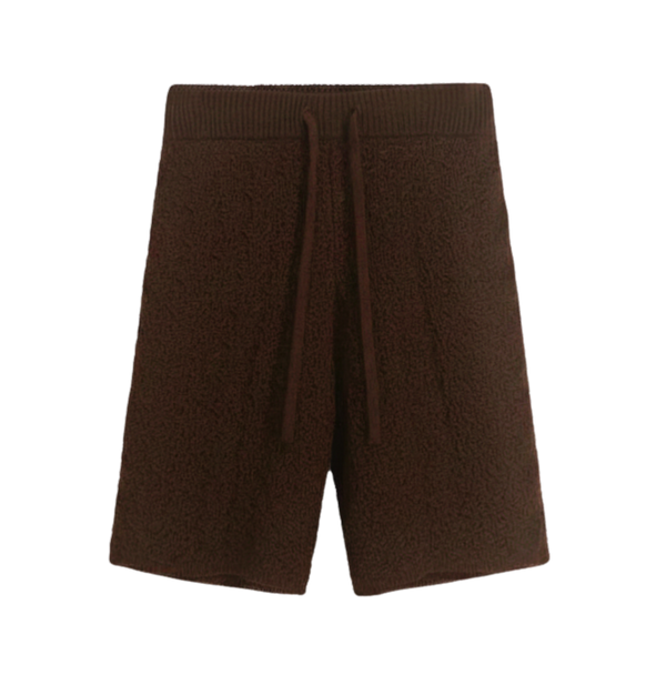 Moro Jacquard Cotton Knit Bermuda Drawstring Shorts