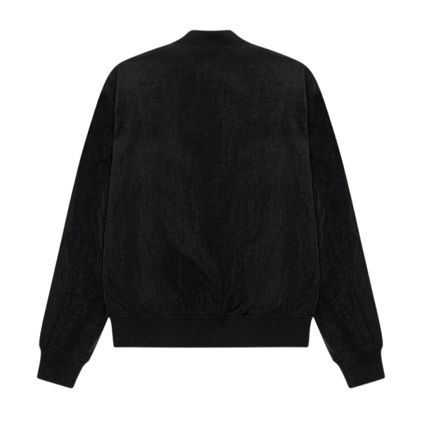 Black Padded Technical Bomber Jacket