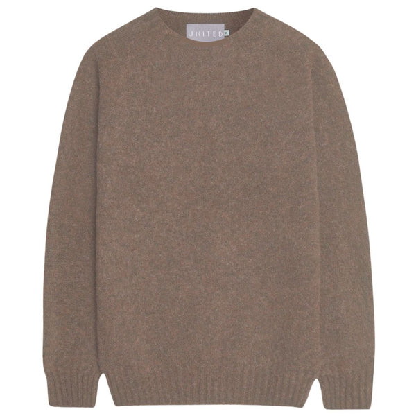 Wildebeast Brushed Superfine Wool Crewneck Sweater