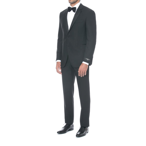 Black Notch Lapel Tuxedo - Sydney's, Toronto, Bespoke Suit, Made-to-Measure, Custom Suit,