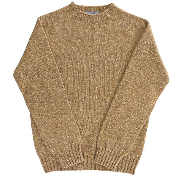 Barra Donegal Scottish Wool Crewneck Sweater