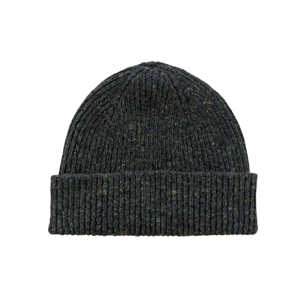 Sheridan Merino Wool Chunky Rib Knit Beanie Hat